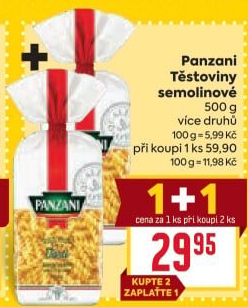 Těstoviny Panzani