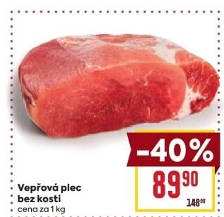 Vepřová plec bez kosti
