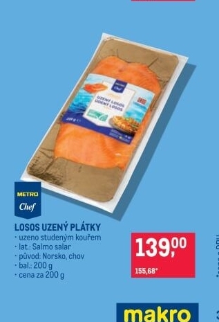 Losos uzený Metro Chef