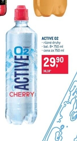 Ochucená minerální voda Active O2
