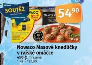 Knedlíčky masové v rajské omáčce mražené Dobroty babičky Kláry