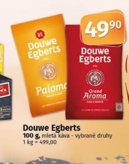 Mleté kávy Douwe Egberts