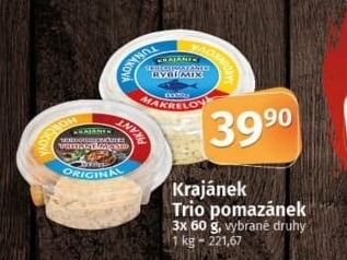 Pomazánky Trio Krajánek