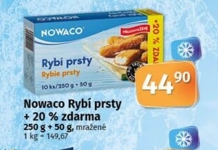 Rybí prsty předsmažené mražené Nowaco