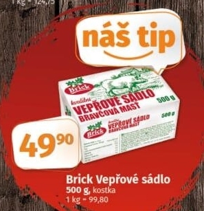 Sádlo vepřové Brick
