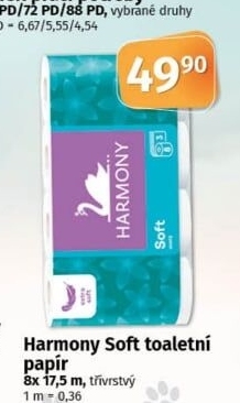 Toaletní papír 3vrstvý Harmony