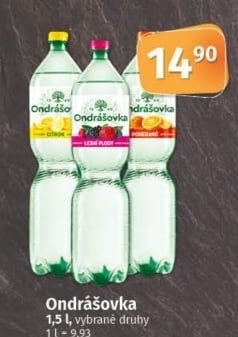 Voda ochucená Ondrášovka