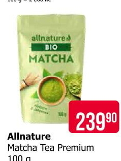 Čaj Matcha Tea Premium bio Allnature