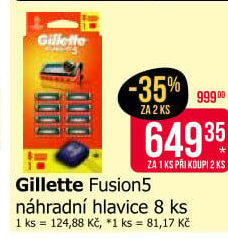 Náhradní hlavice pánské Fusion5 Gillette