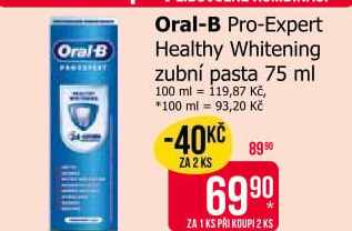 Pasta na zuby Healthy Whitening Pro Expert Oral-B