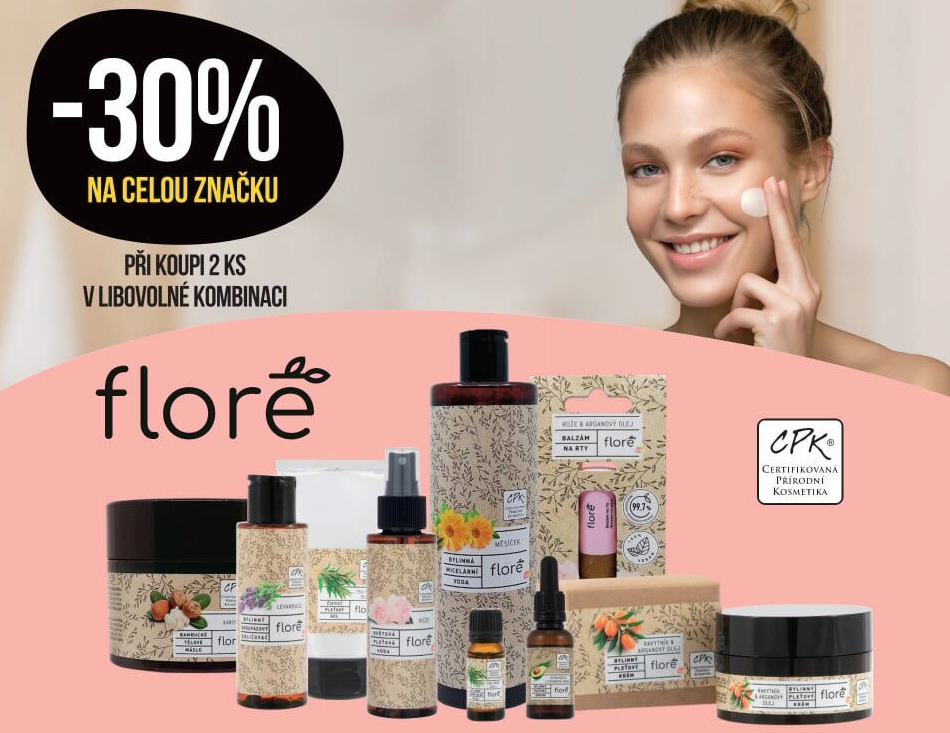 Sleva 30 % na celou značku Floré při koupi 2 ks v libovolné kombinaci