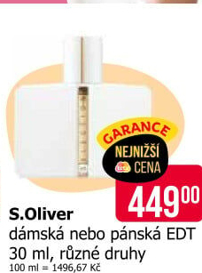Toaletní voda pánská s.Oliver