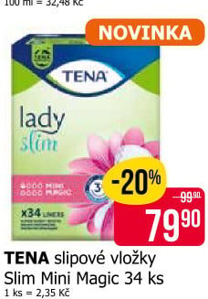 Vložky dámské inkontinenční Slim Tena Lady