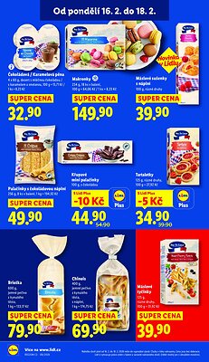 akční leták Lidl 16.2.2026-18.2.2026