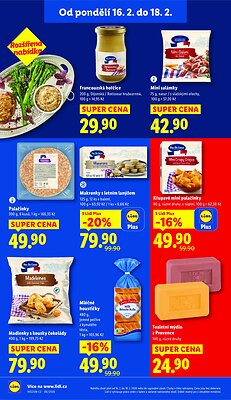 akční leták Lidl 16.2.2026-18.2.2026