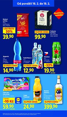 akční leták Lidl 16.2.2026-18.2.2026