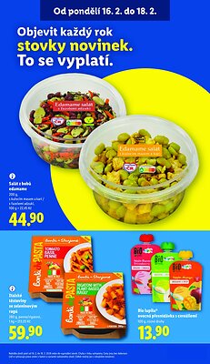 akční leták Lidl 16.2.2026-18.2.2026