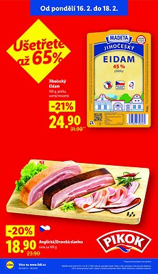 akční leták Lidl 16.2.2026-18.2.2026
