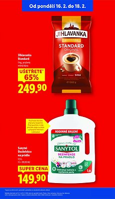 akční leták Lidl 16.2.2026-18.2.2026