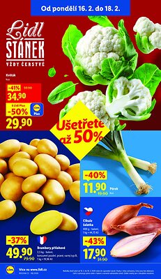 akční leták Lidl 16.2.2026-18.2.2026