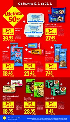 akční leták Lidl 19.2.2026-22.2.2026