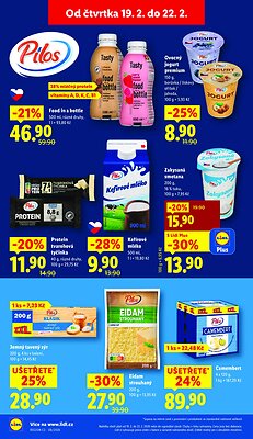 akční leták Lidl 19.2.2026-22.2.2026
