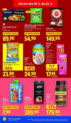 akční leták Lidl 19.2.2026-22.2.2026