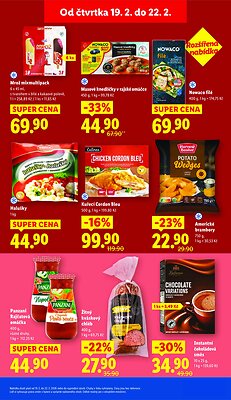 akční leták Lidl 19.2.2026-22.2.2026