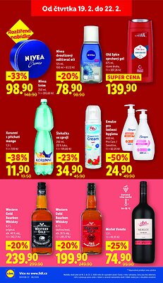 akční leták Lidl 19.2.2026-22.2.2026