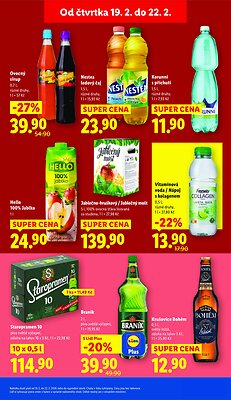 akční leták Lidl 19.2.2026-22.2.2026