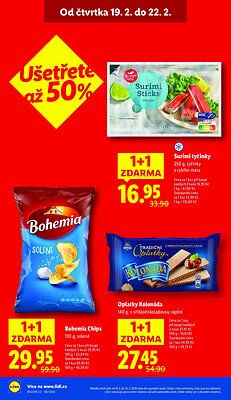 akční leták Lidl 19.2.2026-22.2.2026
