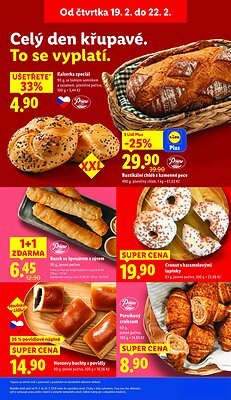 akční leták Lidl 19.2.2026-22.2.2026