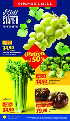 akční leták Lidl 19.2.2026-22.2.2026