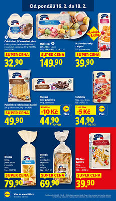 akční leták Lidl 16.2.2026-18.2.2026