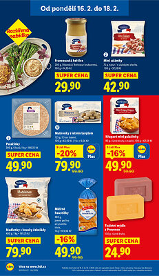 akční leták Lidl 16.2.2026-18.2.2026