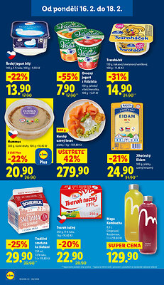 akční leták Lidl 16.2.2026-18.2.2026