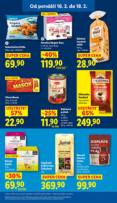 akční leták Lidl 16.2.2026-18.2.2026