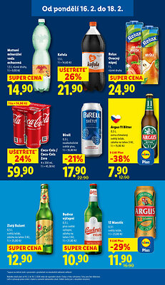 akční leták Lidl 16.2.2026-18.2.2026