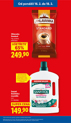 akční leták Lidl 16.2.2026-18.2.2026