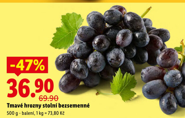 Hrozny tmavé bezsemenné