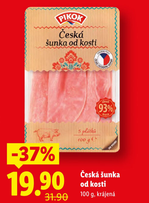 Šunka česká od kosti Pikok