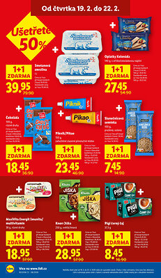 akční leták Lidl 19.2.2026-22.2.2026