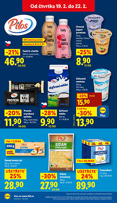 akční leták Lidl 19.2.2026-22.2.2026