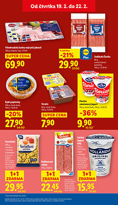 akční leták Lidl 19.2.2026-22.2.2026