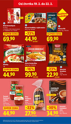 akční leták Lidl 19.2.2026-22.2.2026