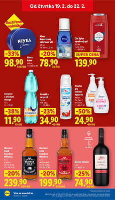 akční leták Lidl 19.2.2026-22.2.2026