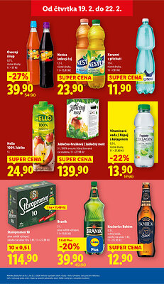 akční leták Lidl 19.2.2026-22.2.2026