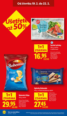 akční leták Lidl 19.2.2026-22.2.2026