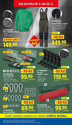 akční leták Lidl 19.2.2026-22.2.2026