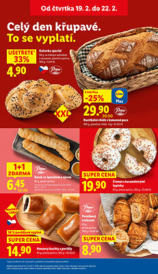 akční leták Lidl 19.2.2026-22.2.2026